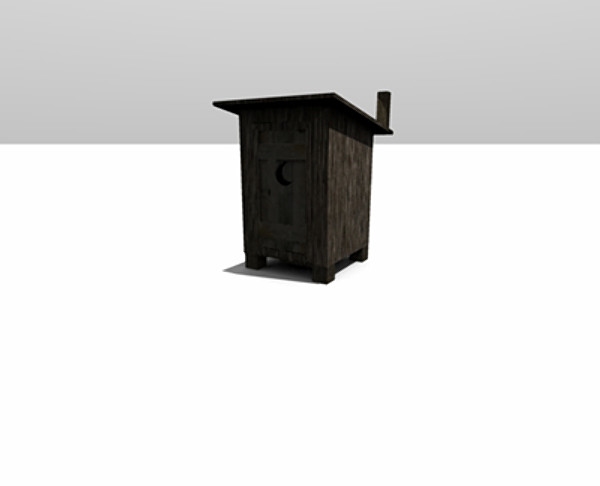 3d outhouse toilet structure - Outhouse.3ds.zip by fusedgore